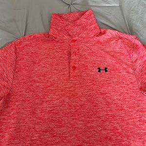 Under armor men’s red polo EUC